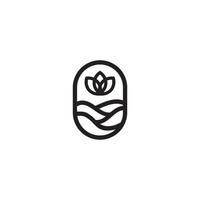 logo voor boetiek, gezondheidskliniek, bloemenwinkel en kunstgalerie vector