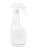 plastic fles met een spray vectorillustratie vector