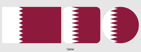vlag van qatar, vectorillustratie vector