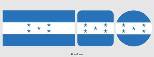 vlag van honduras, vectorillustratie vector