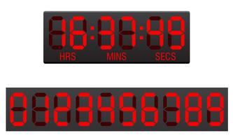 scorebord digitale countdown timer vectorillustratie vector