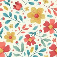 lente bloemen naadloos patroon vector