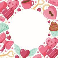 happy valentine day achtergrond vector