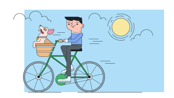 Fiets vectorillustratie vector