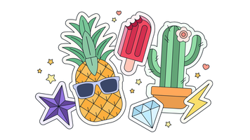 stickers vector