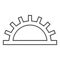 gemiddelde lichtechtheid aanduiding op het behang symbool pictogram overzicht zwarte kleur vector illustratie vlakke stijl afbeelding