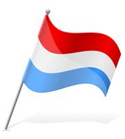 vlag van Luxemburg vectorillustratie vector