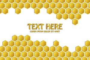 bijenkorf, honing product materiaal, achtergrond vector sjabloonafbeelding