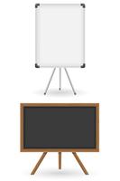 houten en plastic schoolbestuur vectorillustratie vector