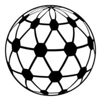 globale wereld concept met punten verbinding netwerk idee business bol gevoel pictogram zwarte kleur vector illustratie vlakke stijl afbeelding