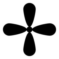 bloemblaadje kruis kruis monogram religieus kruis pictogram zwarte kleur vector illustratie vlakke stijl afbeelding