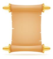 oud papier scroll vectorillustratie vector