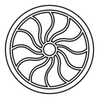 Viking schild pictogram zwarte kleur vector