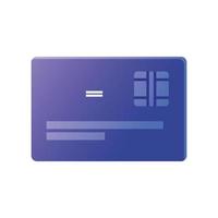 geïsoleerde creditcard vector ontwerp