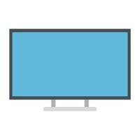 tv op witte achtergrond, televisiesymbool vector