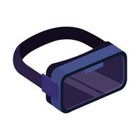 virtual reality-bril, geïsoleerd op een witte achtergrond vector