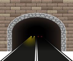 auto tunnel vectorillustratie vector