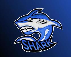 illustratie vector ontwerp van haai esport logo sjabloon