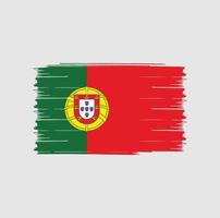 Portugese vlagborstel flag vector