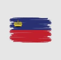 Liechtensteinse vlagborstel vector