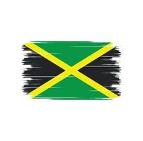 Jamaica vlag borstel flag vector