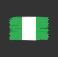 nigeria vlag borstel vector