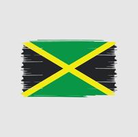 Jamaica vlag borstel flag vector