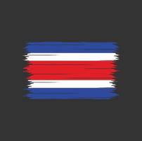 costa rica vlag borstel vector