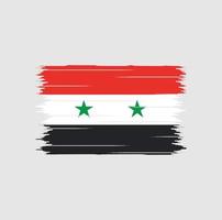 syrië vlag borstel vector