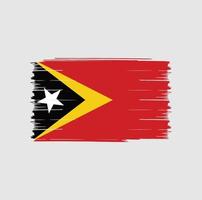 timor leste vlag borstel vector