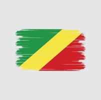 Congo vlag borstel vector