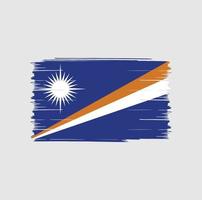 marshall eilanden vlag borstel vector