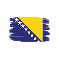 bosnië herzegovina vlag borstel vector