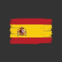 spanje vlag borstel vector