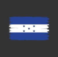 vlag van honduras met aquarel penseelstijl vector