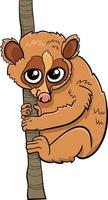 tekenfilm langzame loris komisch dierlijk karakter vector