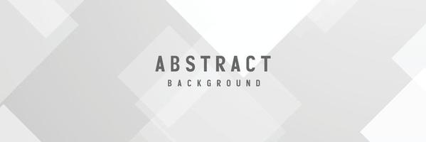 banner abstracte geometrische witte en grijze kleur achtergrond vectorillustratie. vector