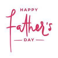 Happy Fathers Day Brush belettering vector