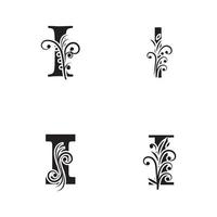 letter i logo alfabet logo vector ontwerp