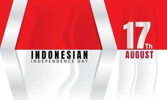 Indonesische onafhankelijkheidsdag vector achtergrond