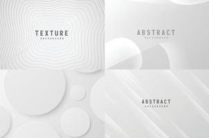 banner abstracte geometrische witte en grijze kleur achtergrond vectorillustratie. vector