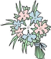 mooie bloem. vector illustratie