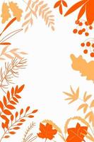 achtergrond voor reclame of banners op het thema van de herfst met herfstbladeren. vector