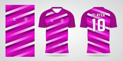 paars sportshirt jersey ontwerpsjabloon vector