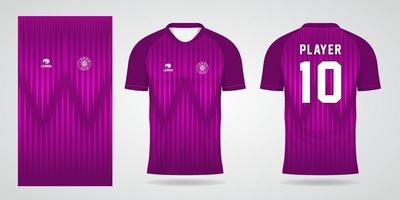 paars sportshirt jersey ontwerpsjabloon vector