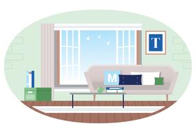 Vector Designer kamer illustratie