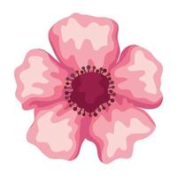 roze bloem aquarel vector