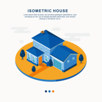 Isometrische huis Vector