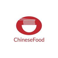 noedelkom Chinees eten logo vector