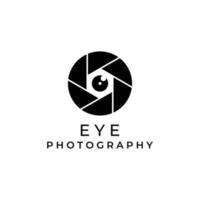 oog fotografie camera logo ontwerp vector